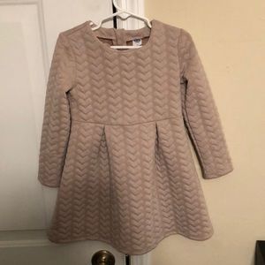 Thick knit skater style sweat dress for girls